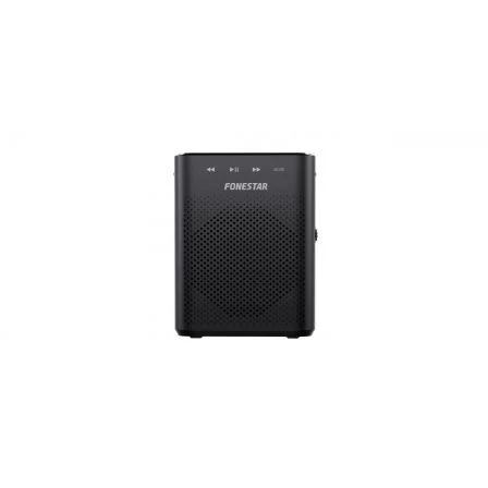 Fonestar Alta-Voz-W30 Amplificador Portátil 30W con Micrófono Inalámbrico UHF, Grabador/Reproductor USB/MicroSD/MP3, Batería Recargable